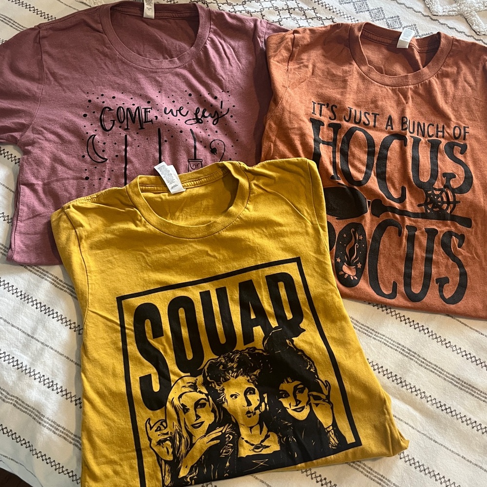 Bella Canvas Hocus Pocus Women’s T-Shirts Bundle- Size XS - Picture 2 of 14